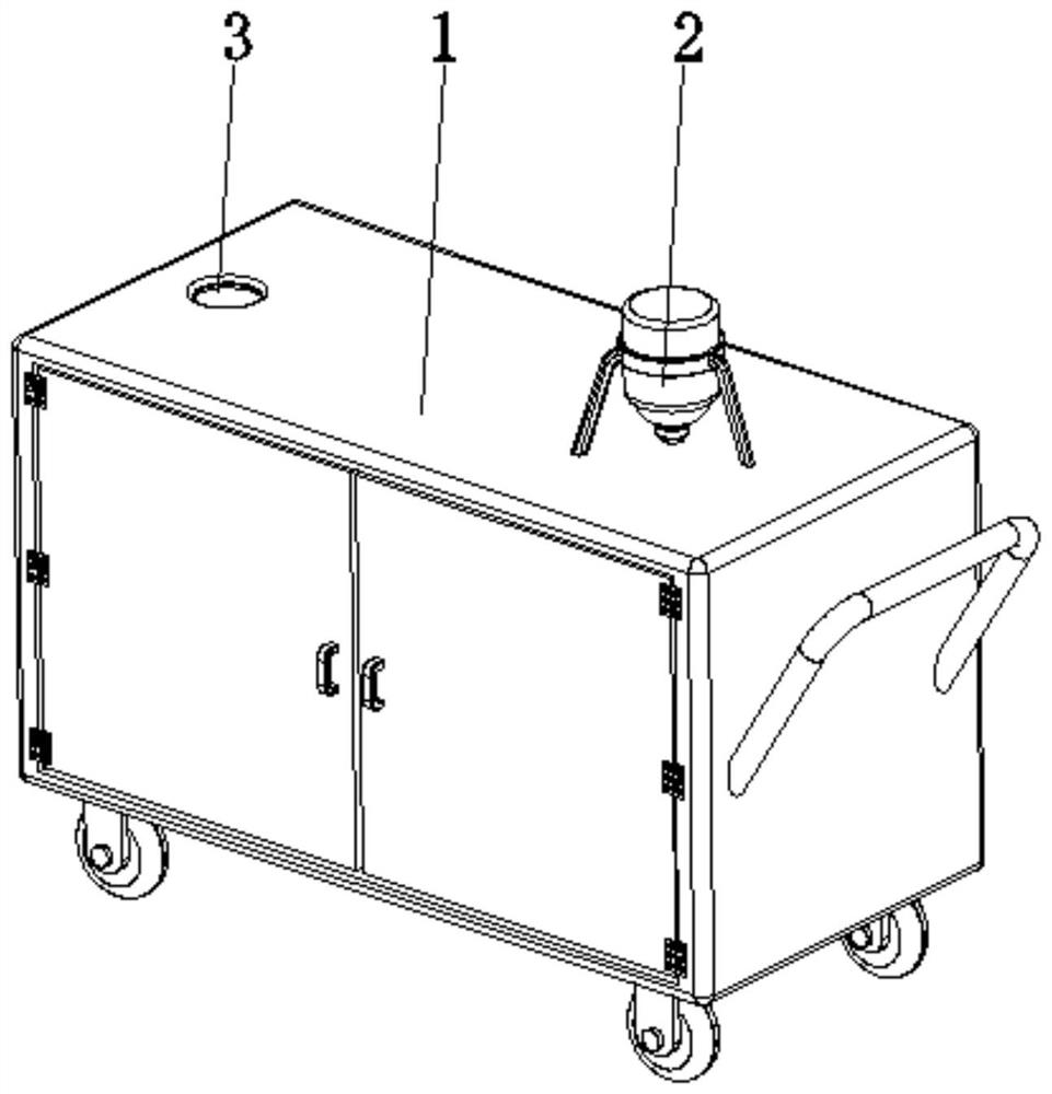 Cable winding device for power transmission cable construction