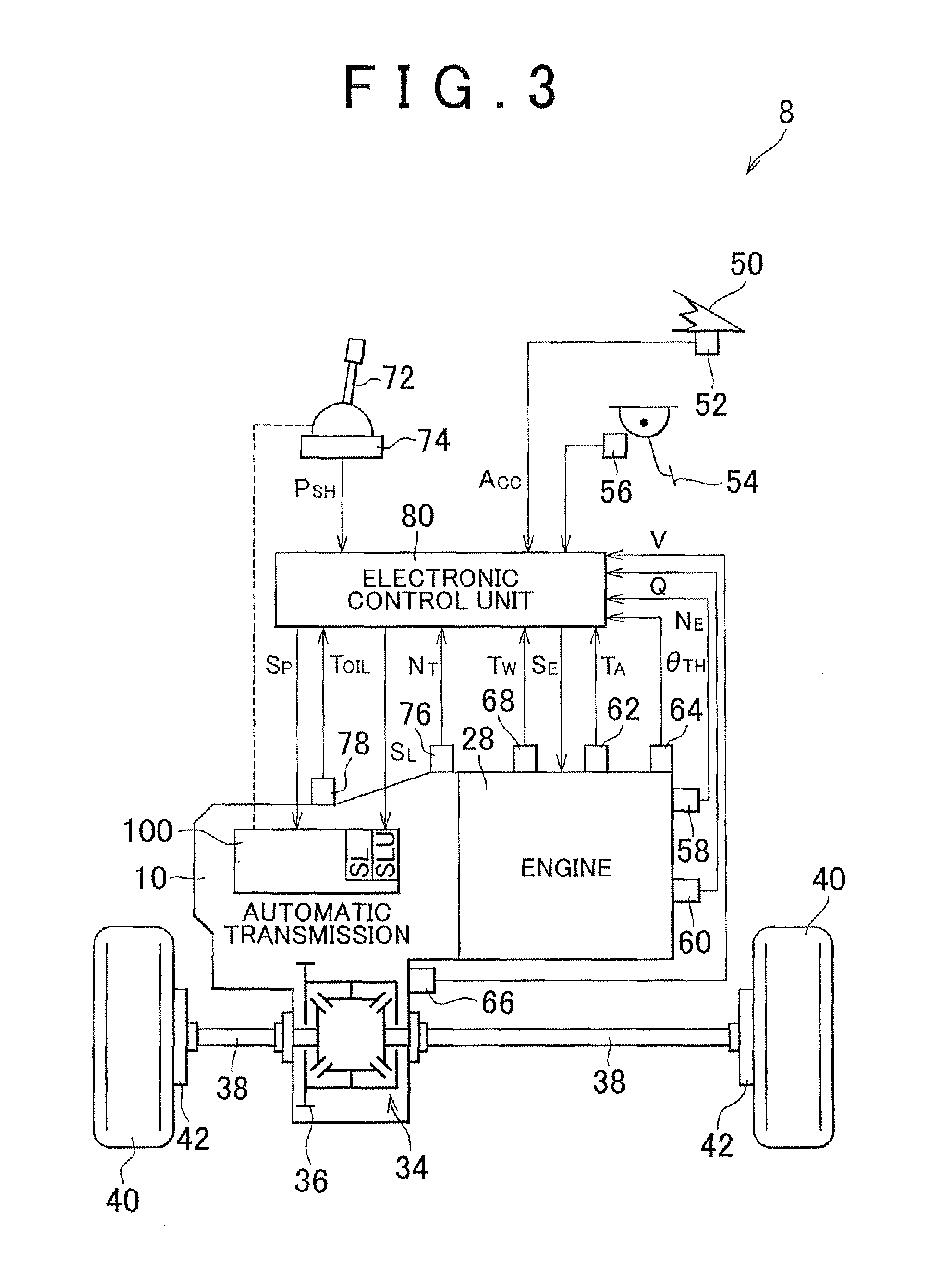 Control device for vehicular lockup clutch