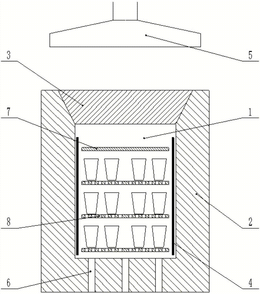 Ceramic kiln with cooling control structure