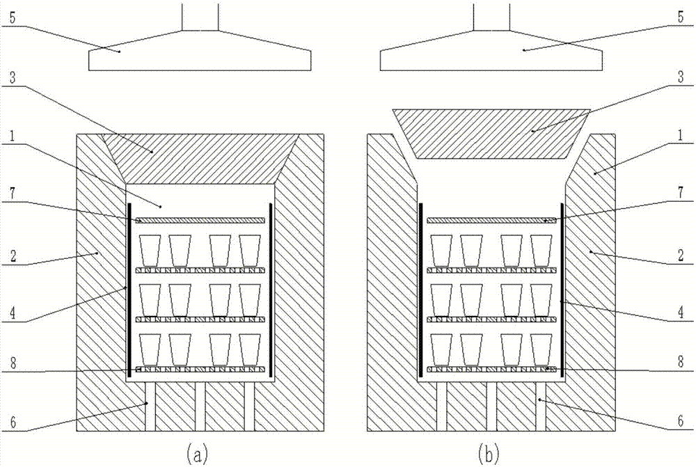Ceramic kiln with cooling control structure
