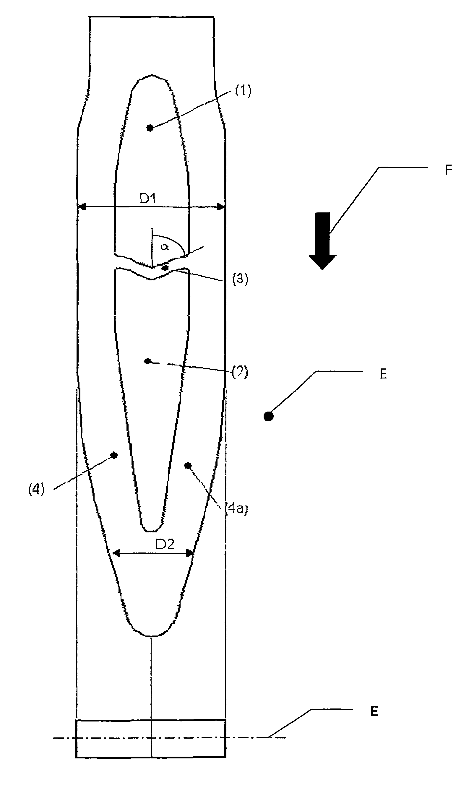 Contact element for press fitting into a hole of a printed circuit board