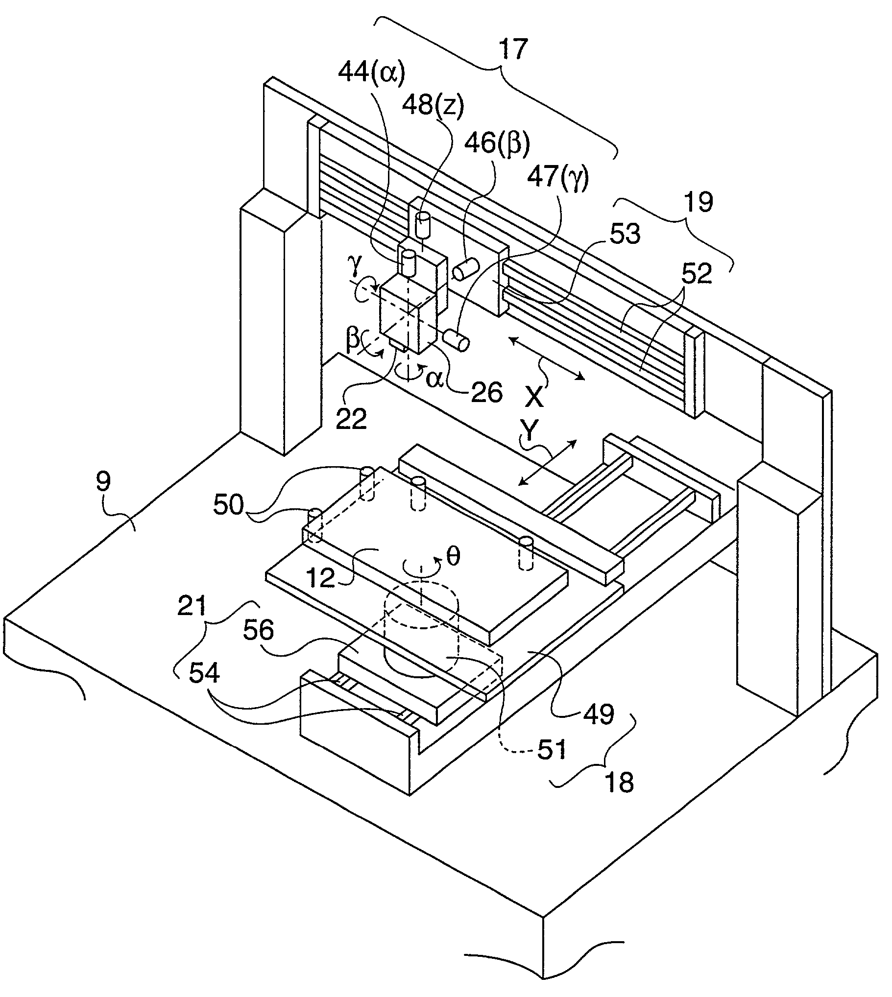 Apparatus and method for producing color filters by discharging material