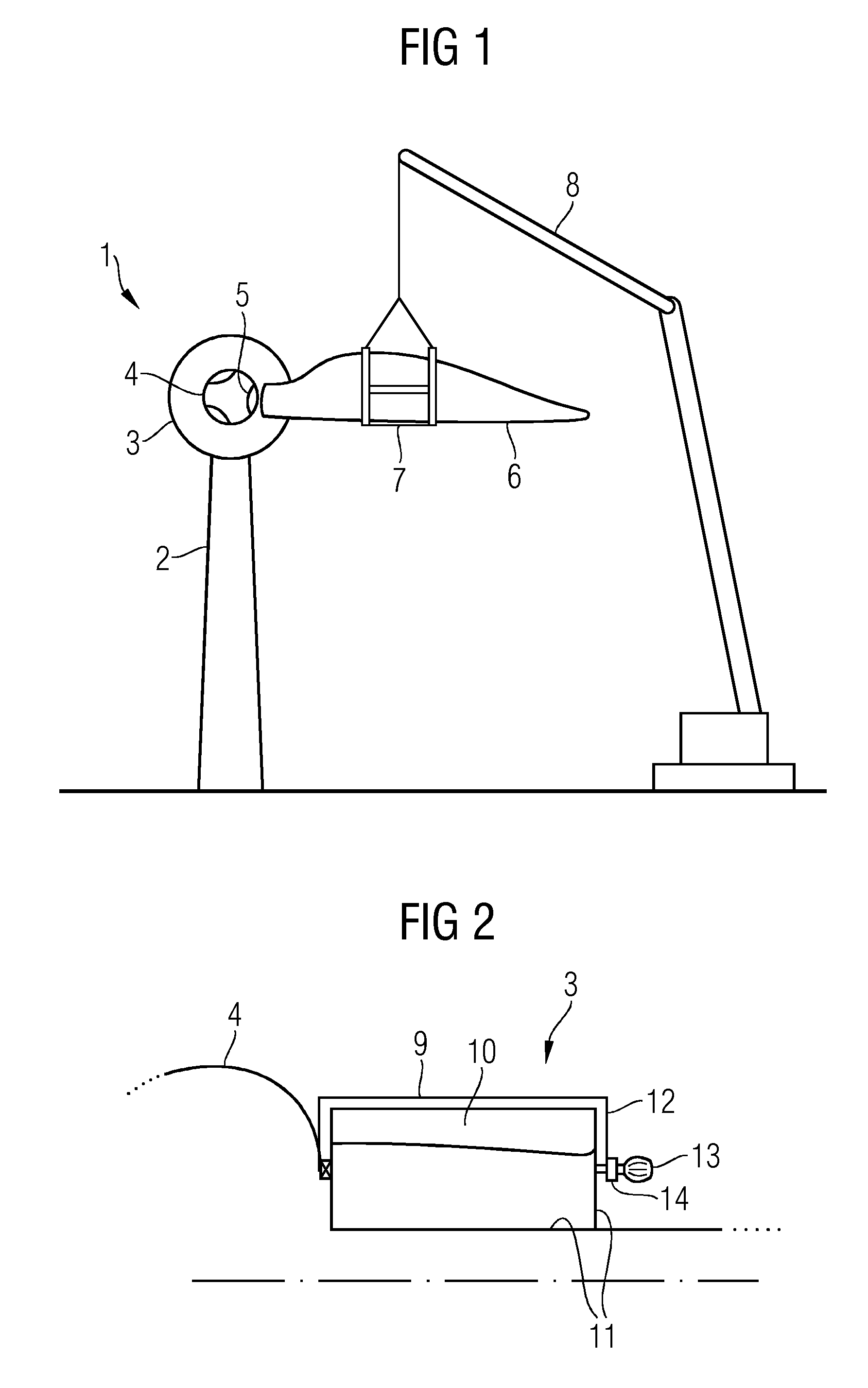 Method to rotate the rotor of a wind turbine and means to use in this method