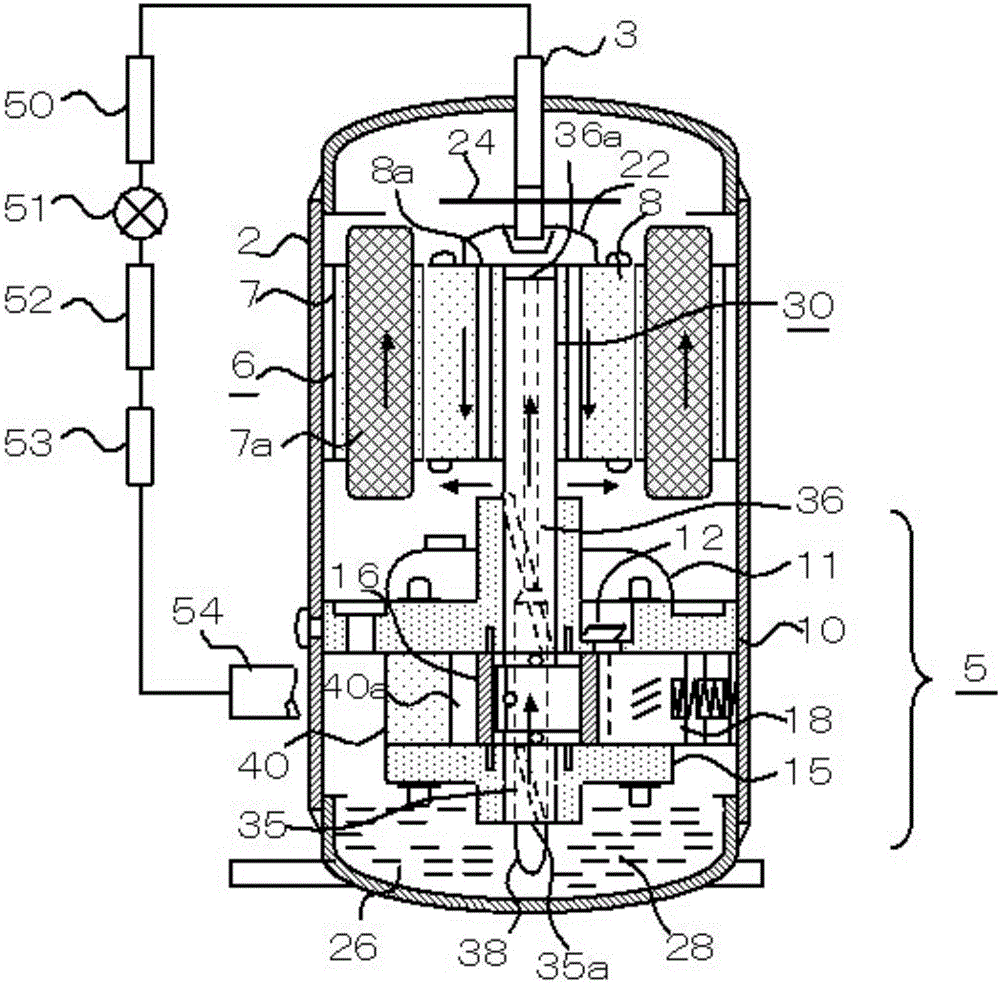 Rotary compressor and refrigeration device with same