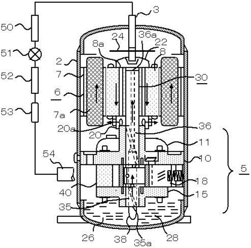 Rotary compressor and refrigeration device with same