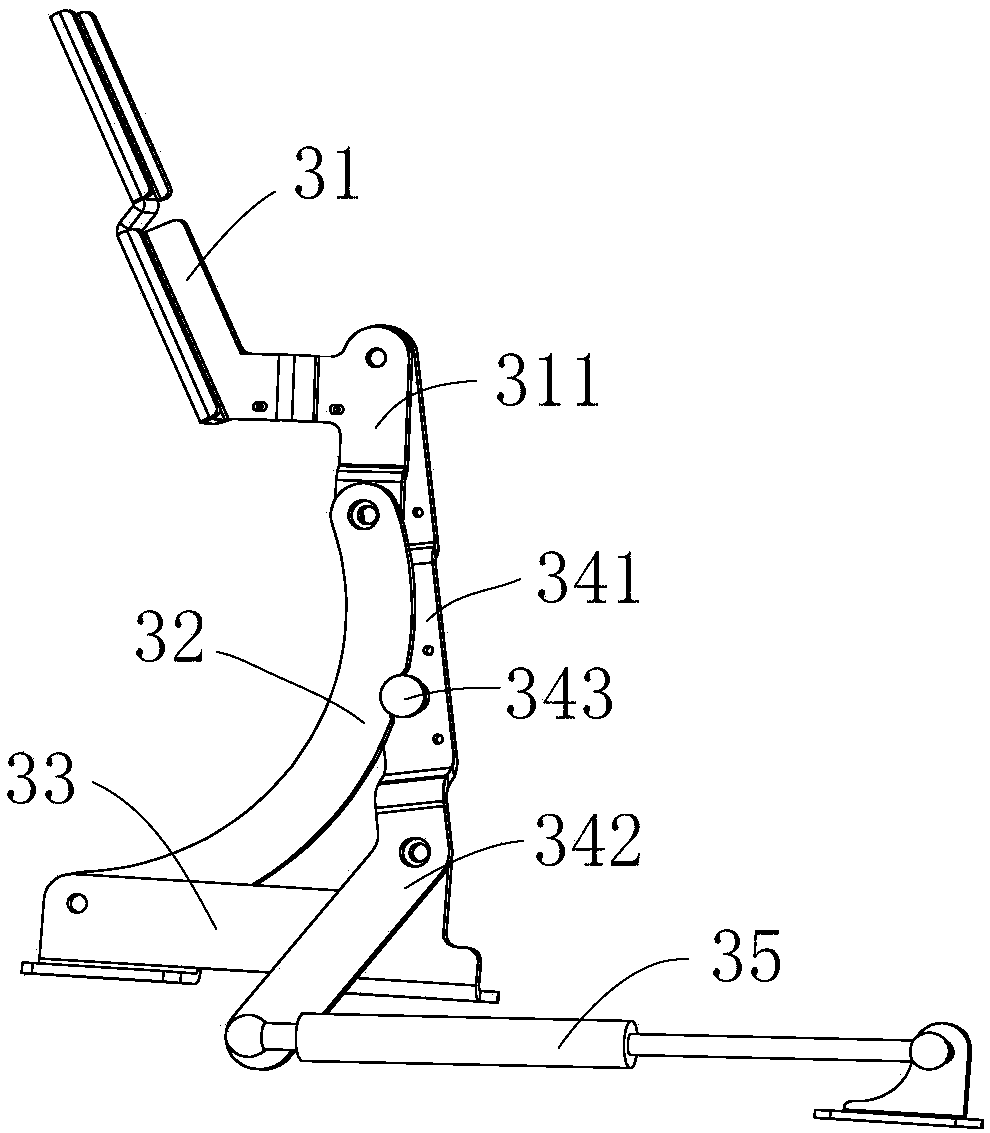 Foldable massage chair