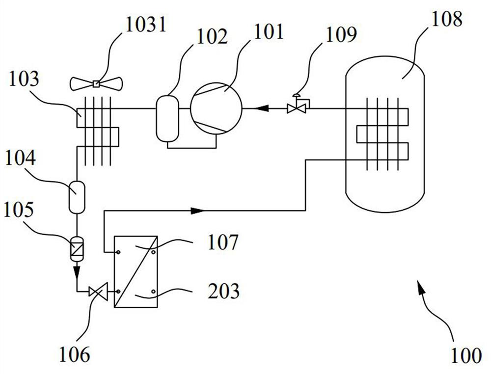 Gas condensation recovery system and control method