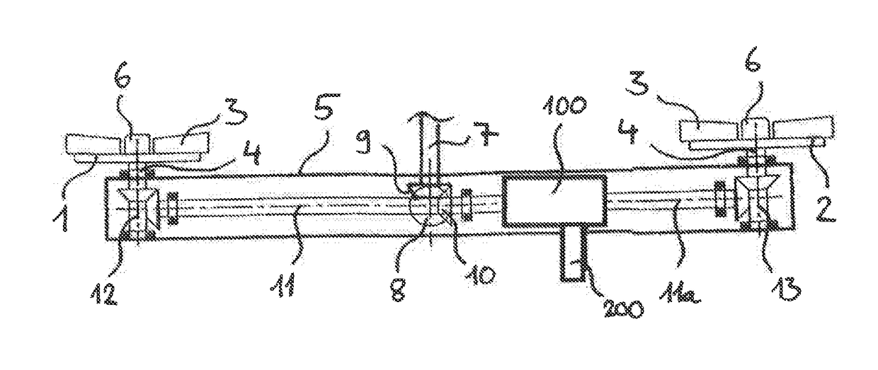 Distributor with at least two distributor disks with variable speed