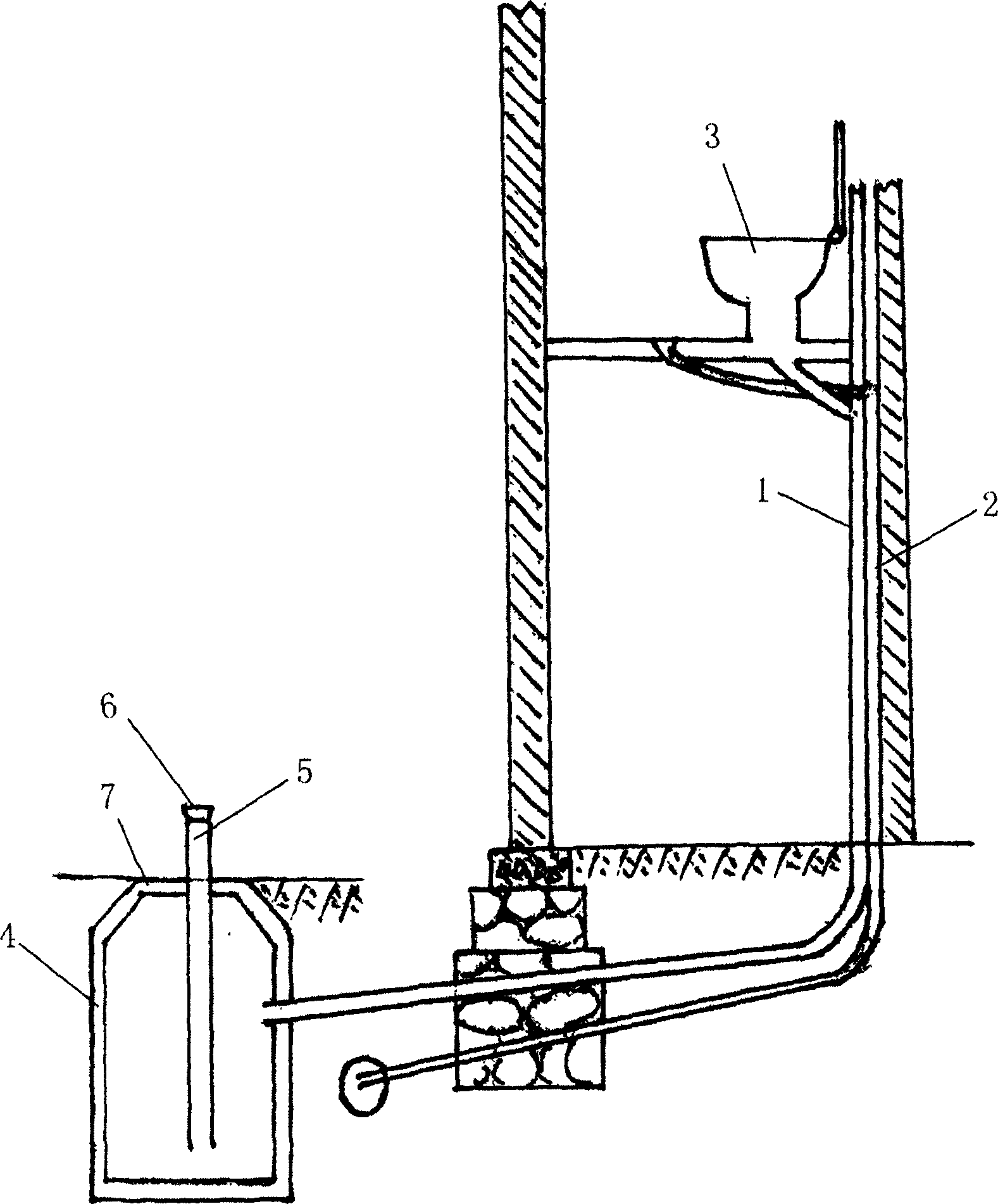 Urban sewage source separating device and method thereof