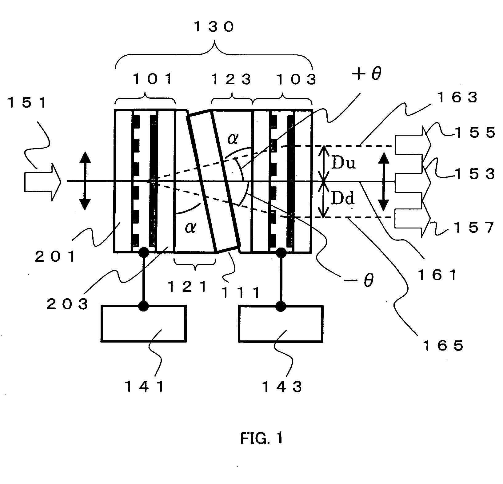 Liquid crystal variable wavelength filter unit, and driving method thereof