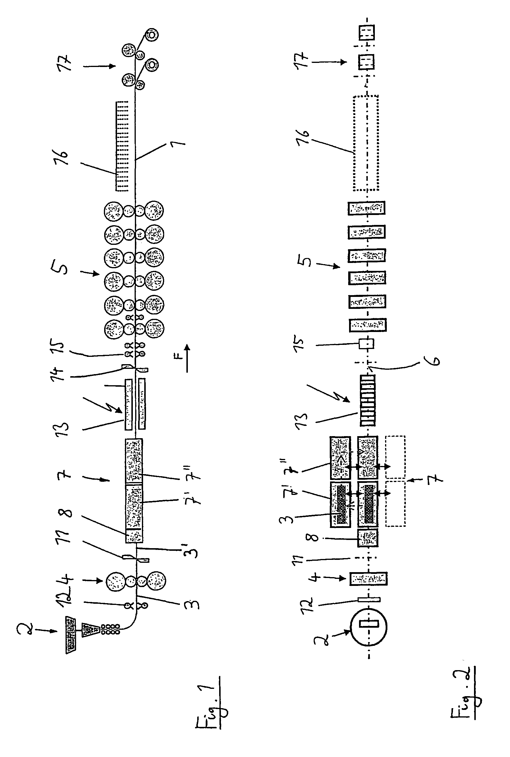Method and device for manufacturing a metal strip by means of continuous casting and rolling