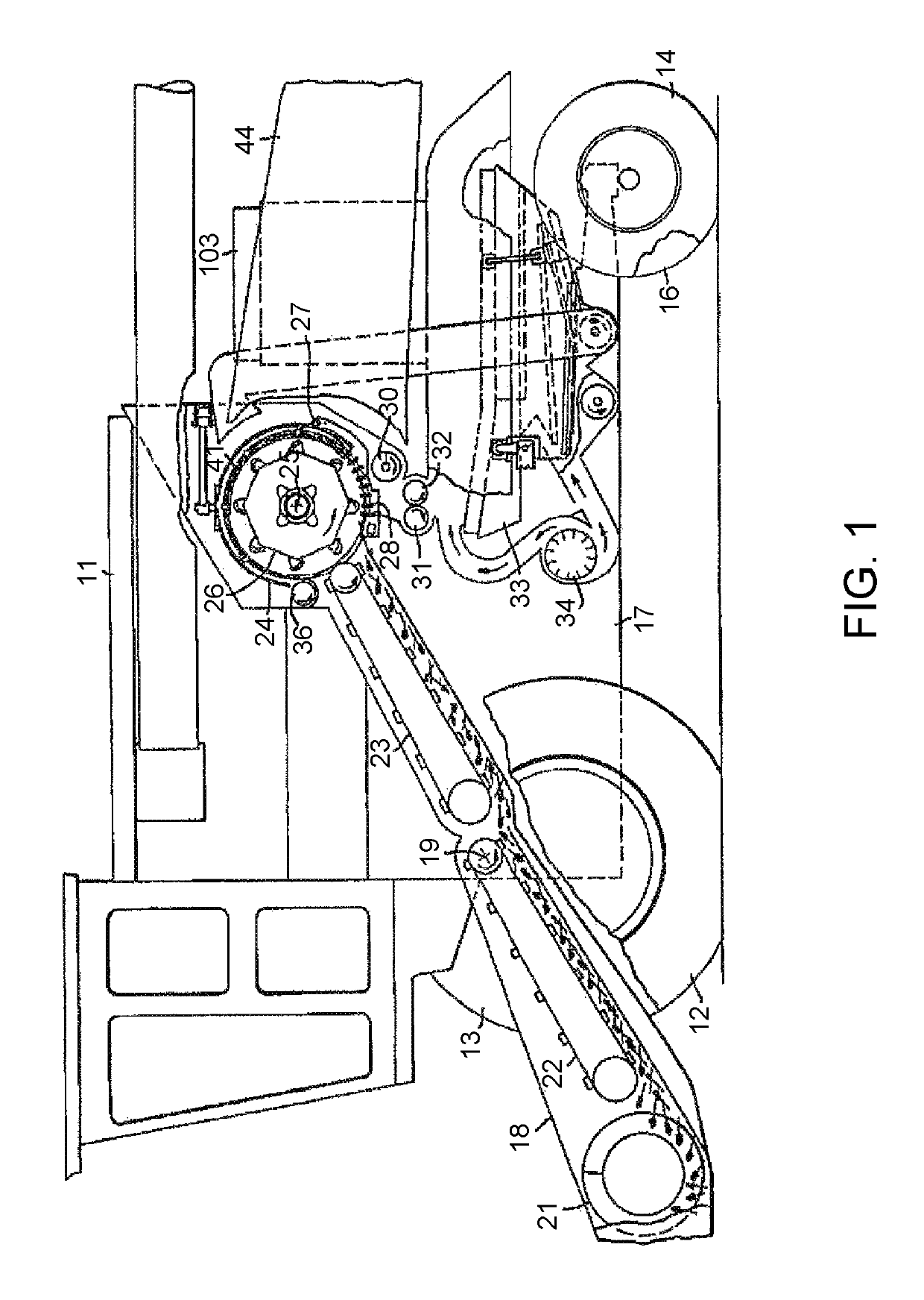 Threshing apparatus in a combine harvester having a multiposition stop device for setting clearance of concave grate segment