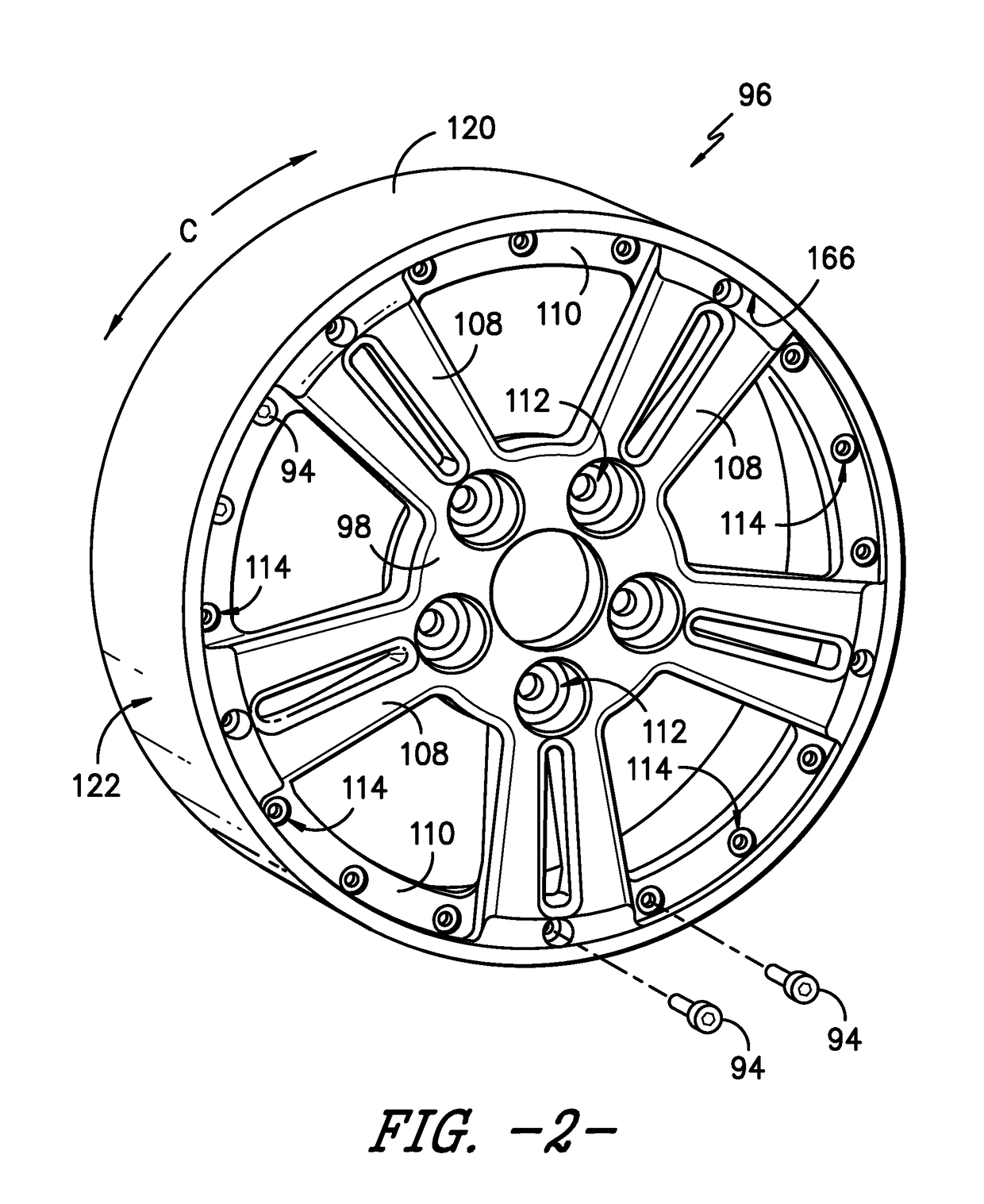 Non-pneumatic tire with integrated polymeric flexible wheel center mount