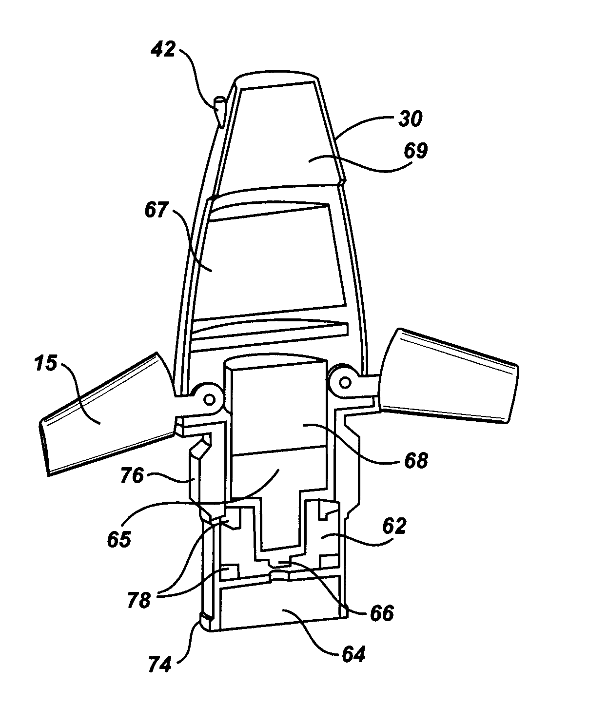 Projectile trajectory control system