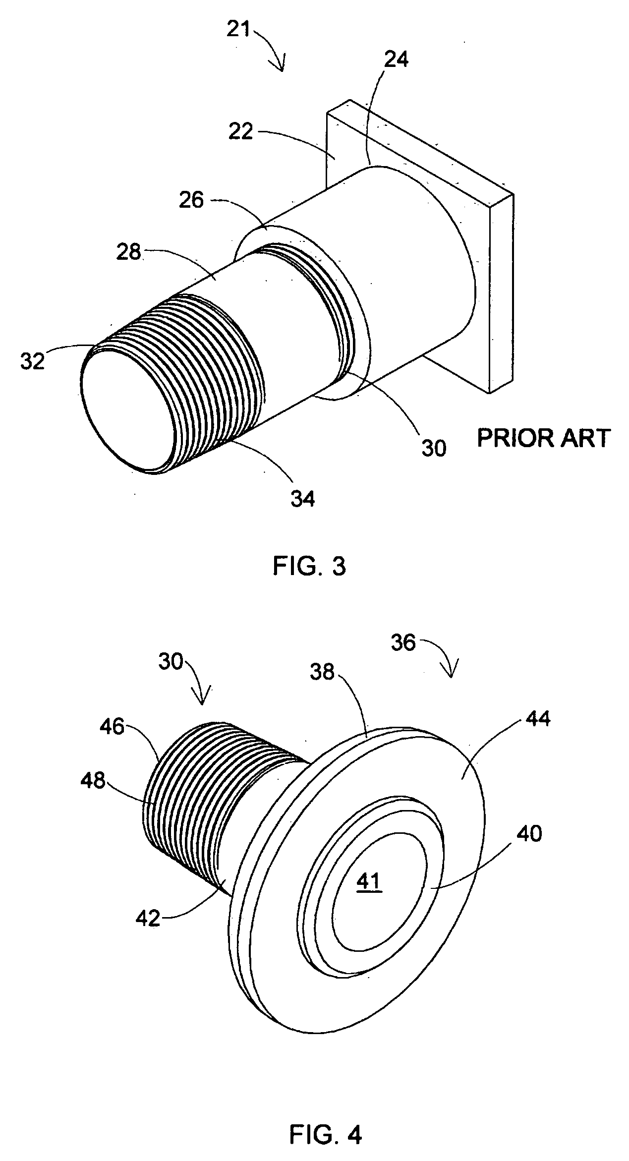 Tank outlet fitting with flange
