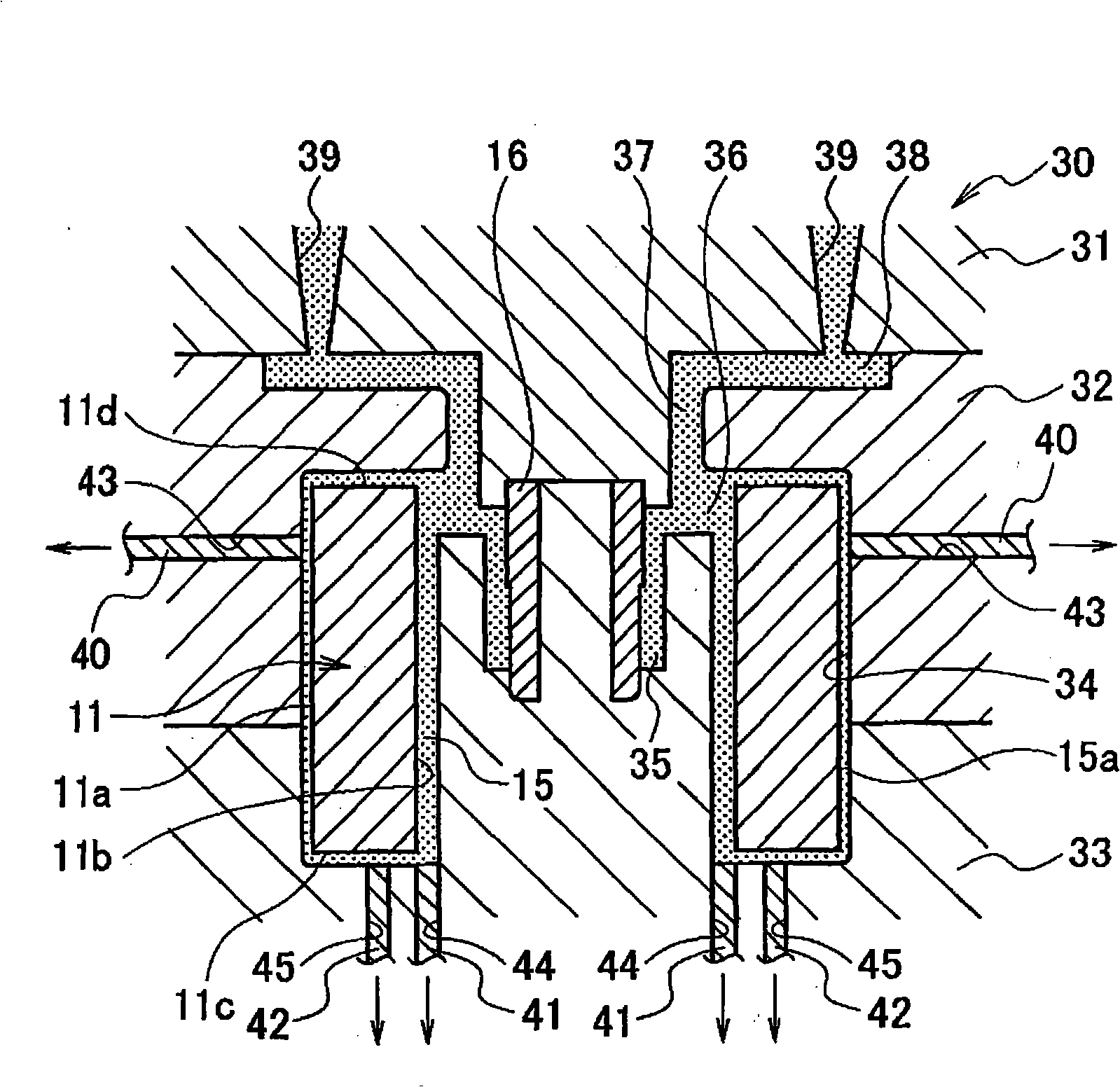 Method for manufacturing rotor portion of motor integrated type pump and motor integrated type pump equipped with the rotor portion
