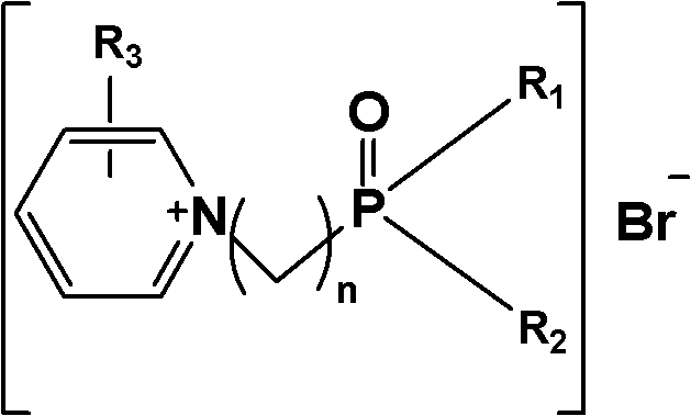 Organic phosphine-functionalized pyridine-based ionic liquid and preparation method thereof