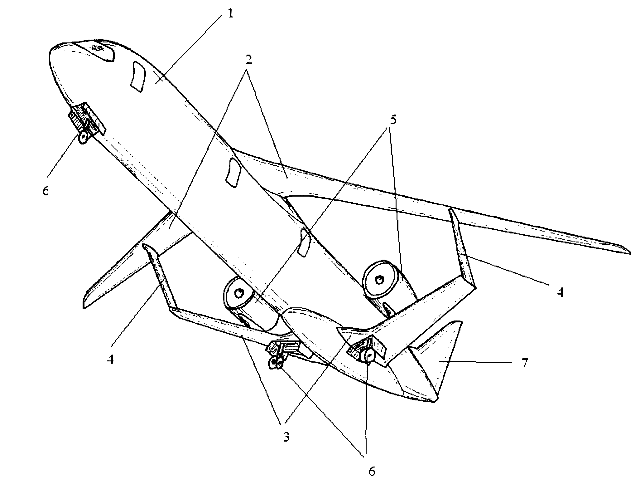Aircraft having a lambda-box wing configuration
