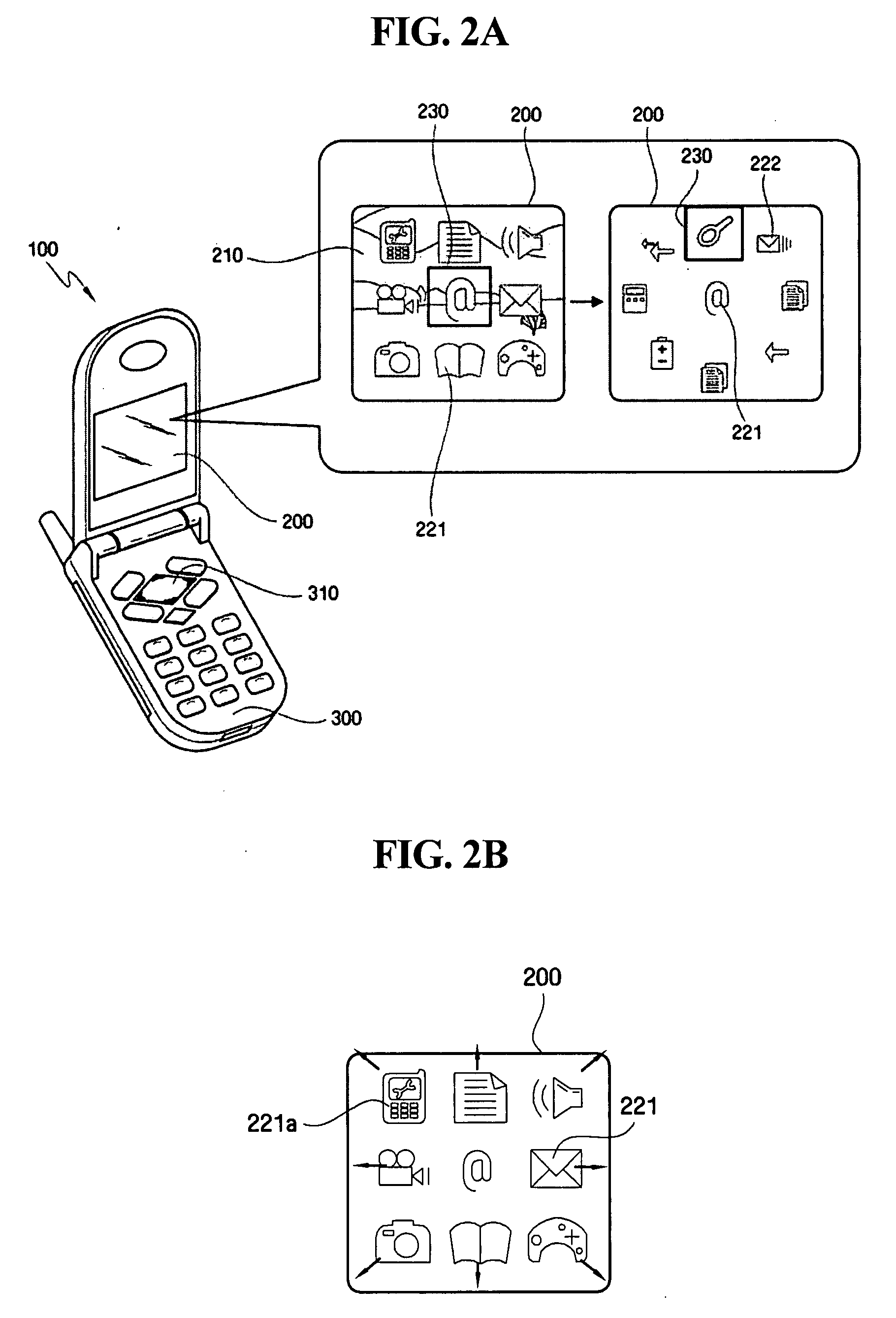 Portable device and method of providing menu icons