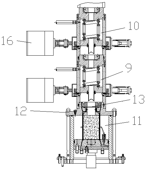 Triaxial coal and gas multi-outbursting test pressure-relief method