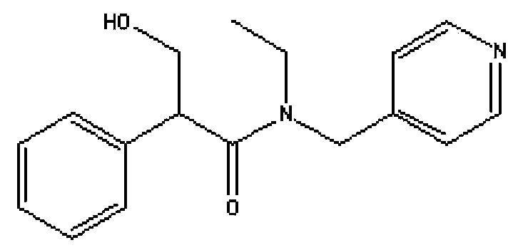 Method for separating tropicamide raceme