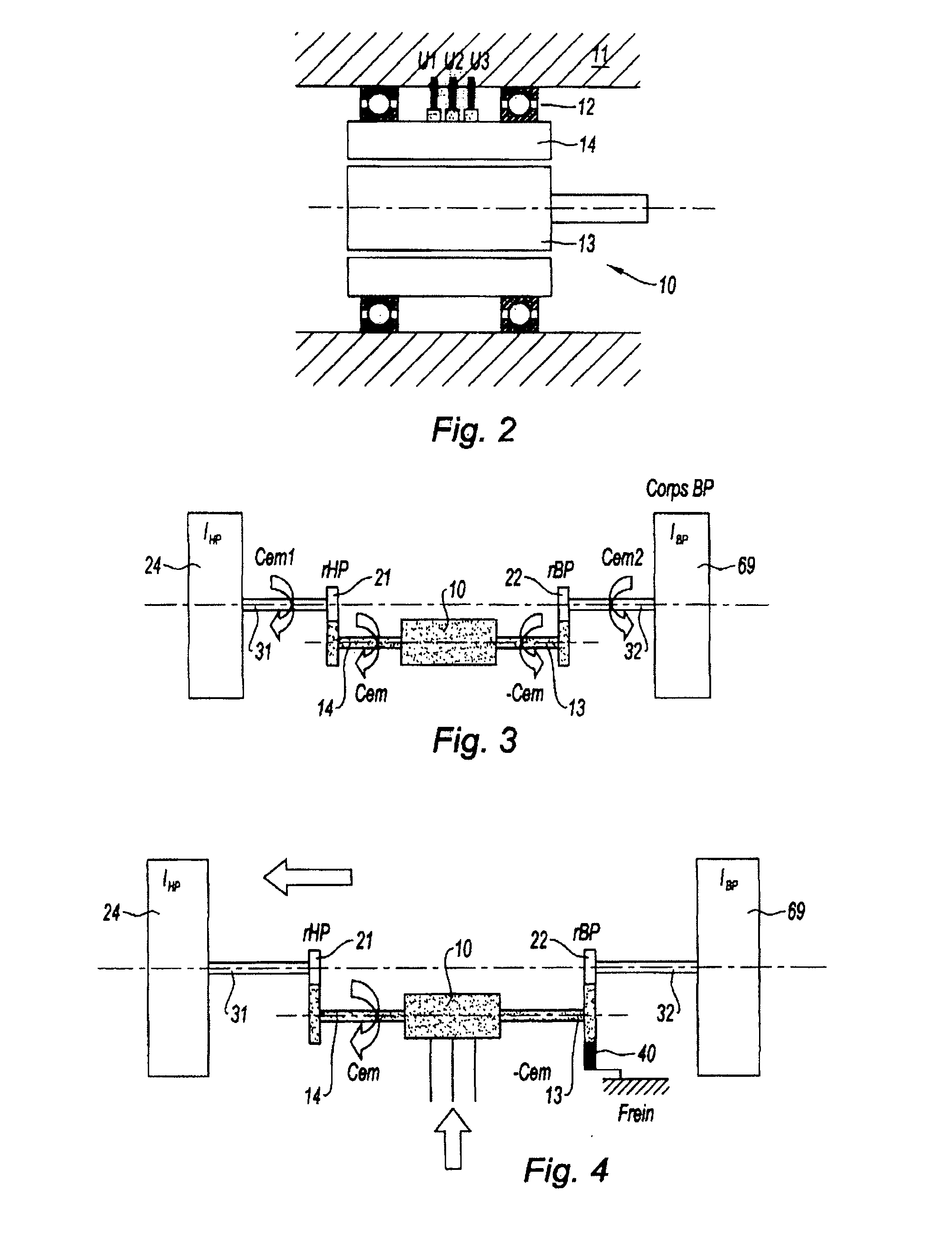 Device for producing electrical power in a two-spool gas turbine engine
