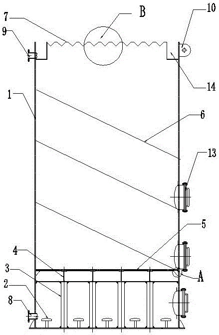 An iron-carbon reactor equipment and treatment process for treating high-concentration organic wastewater