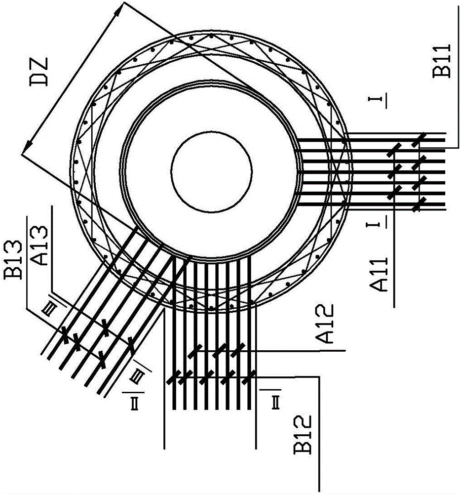 Construction method of beam longitudinal bar anchorage for stiffened steel structural column-beam column joints