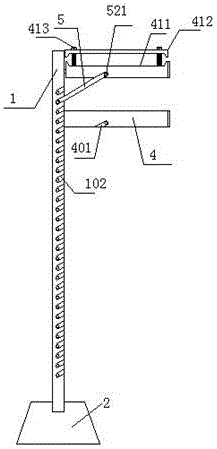 Anti-popup fixing device of clothesline