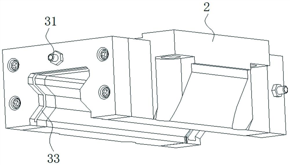 Contactless guide rail dedusting device