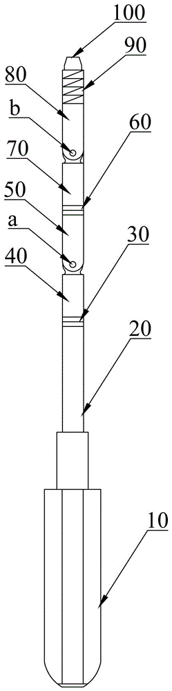 Electroscope capable of bending at multiple angles