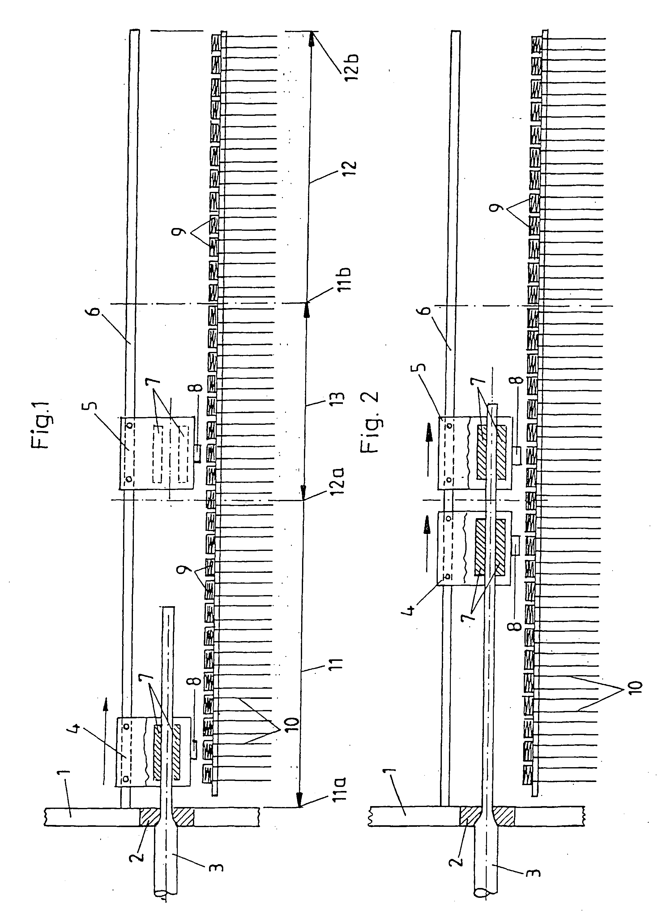 Straight drawing machine