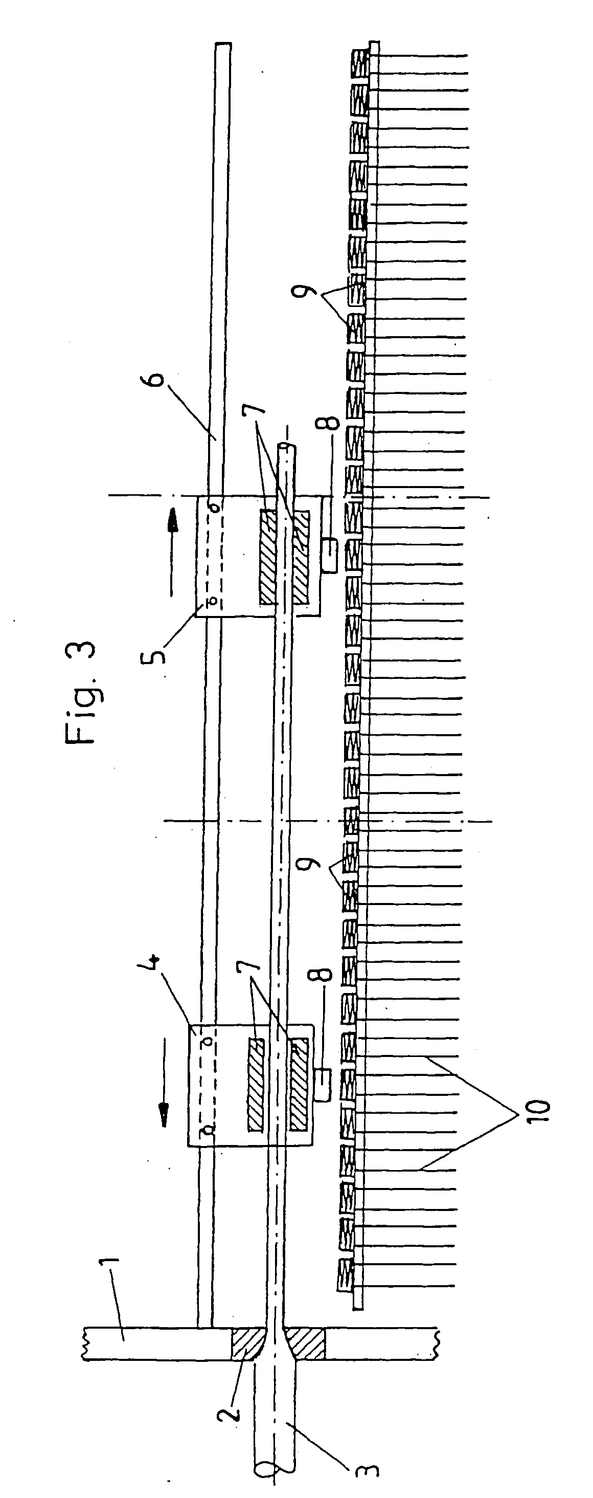 Straight drawing machine