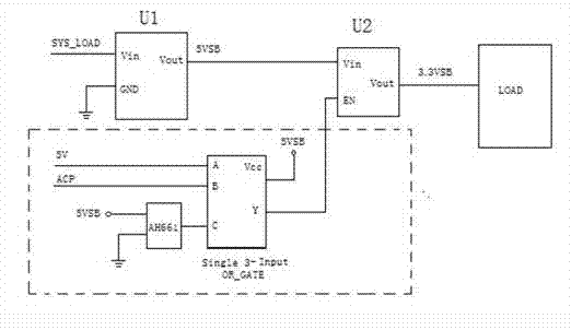 Circuit implementing method for reducing static power consumption of lithium battery