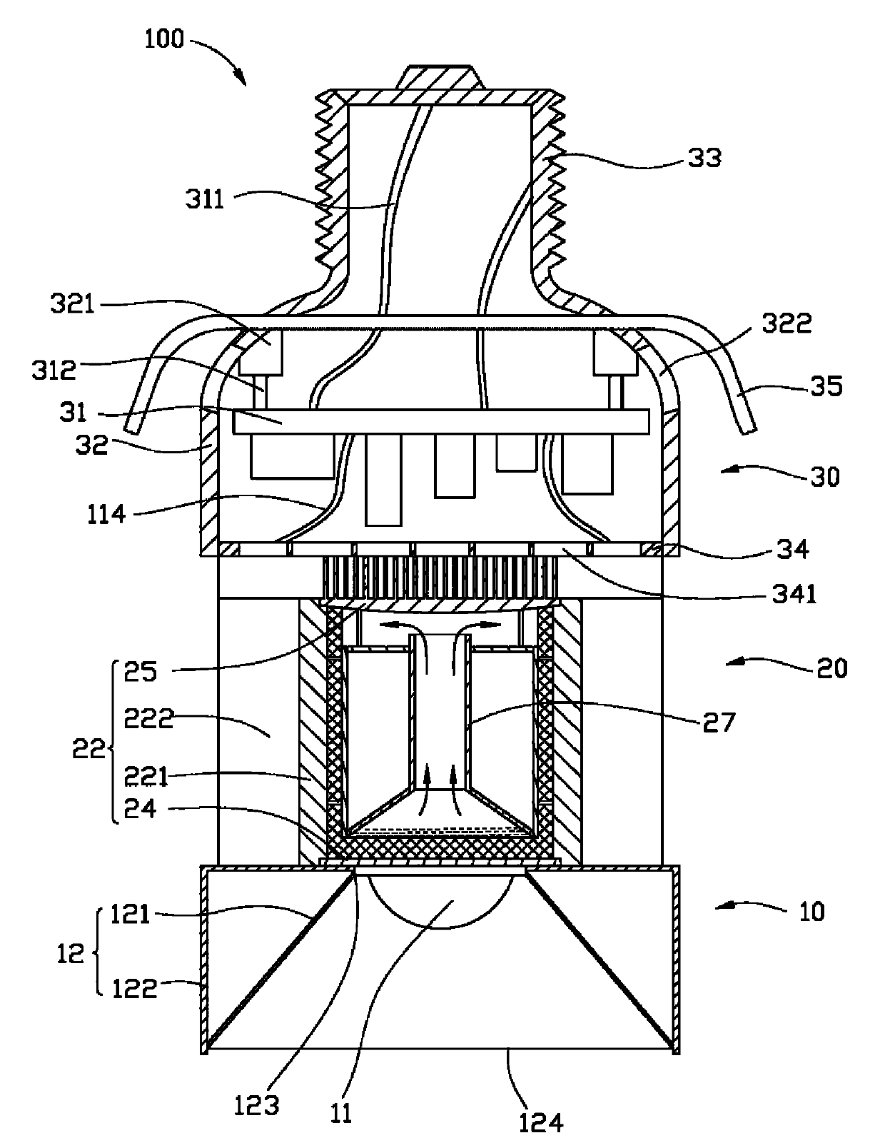 Light-emitting diode lamp and light engine thereof