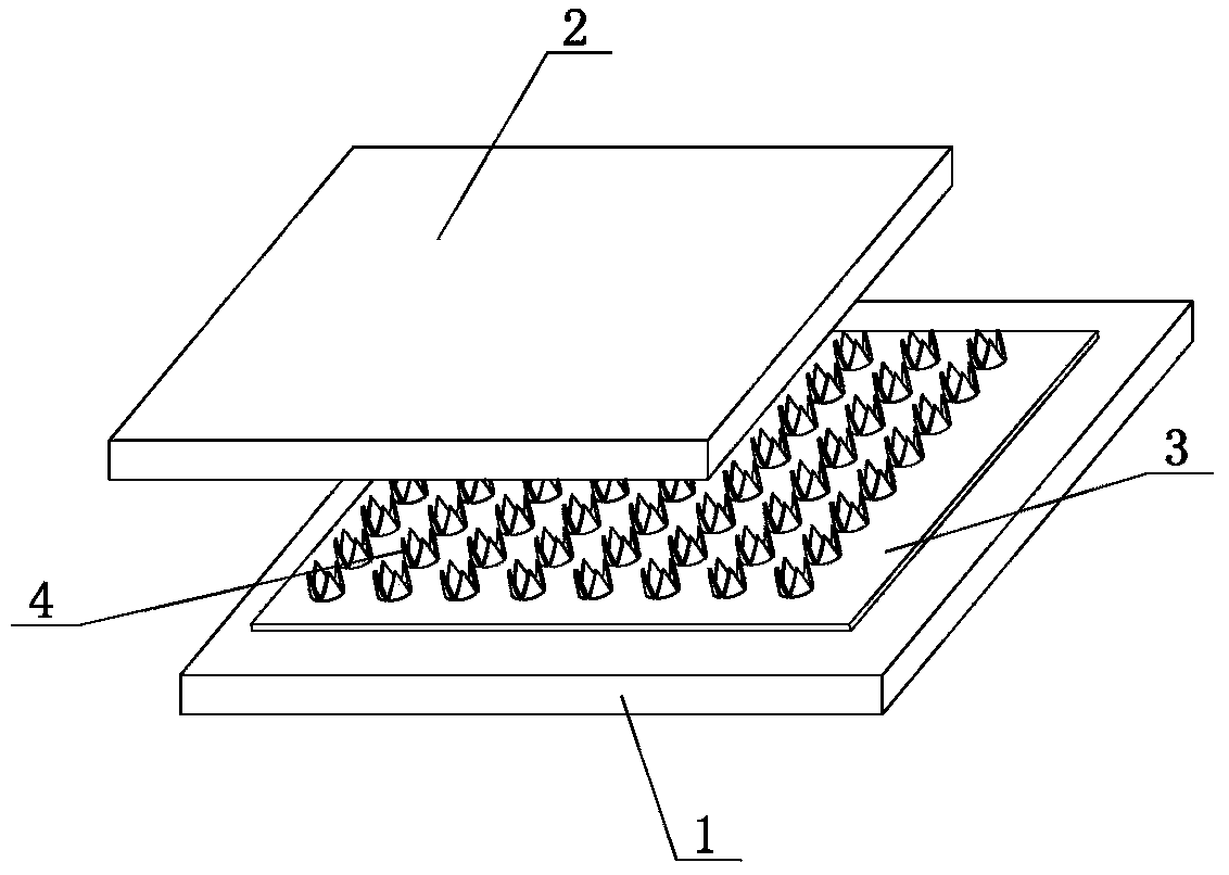 Method for making ultrahigh molecular weight polyethylene board adhere to steel plate surface