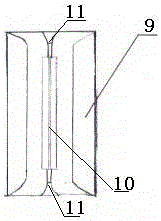 Device for achieving wet spinning through fine spray and achieving bundling yarn forming