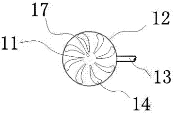 Highly-efficient sewage collecting and discharging device for prawn culture pond