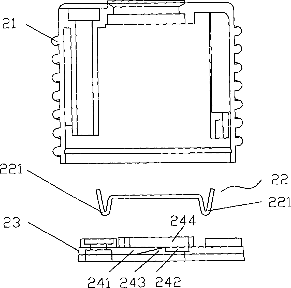 Connection device for mounting energy-saving lamp