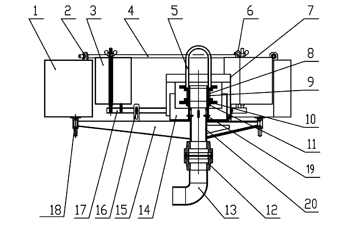 Skimming device for purifying surface of reactor core pool