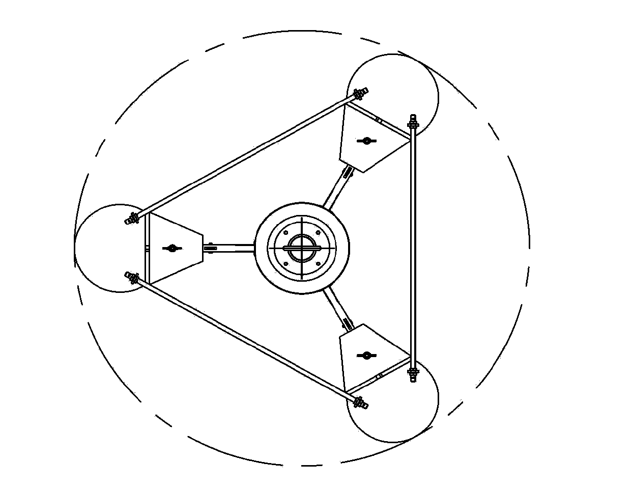 Skimming device for purifying surface of reactor core pool