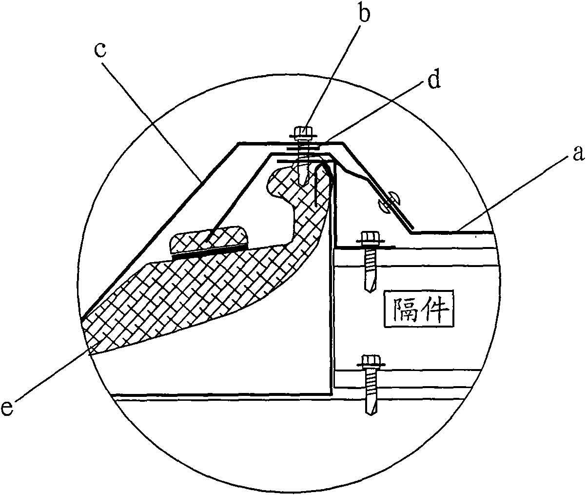 Improved structure of light board in light steel plant