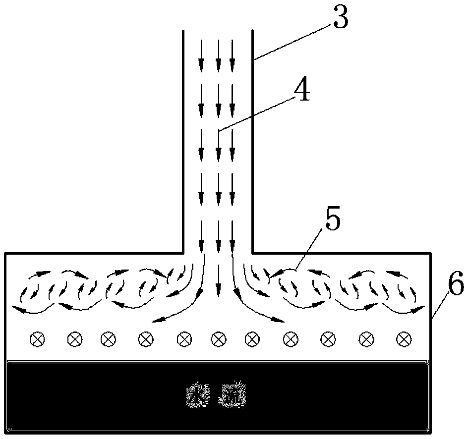 Flow guide structure of ventilating and air supplementing facility of open flow flood discharge tunnel