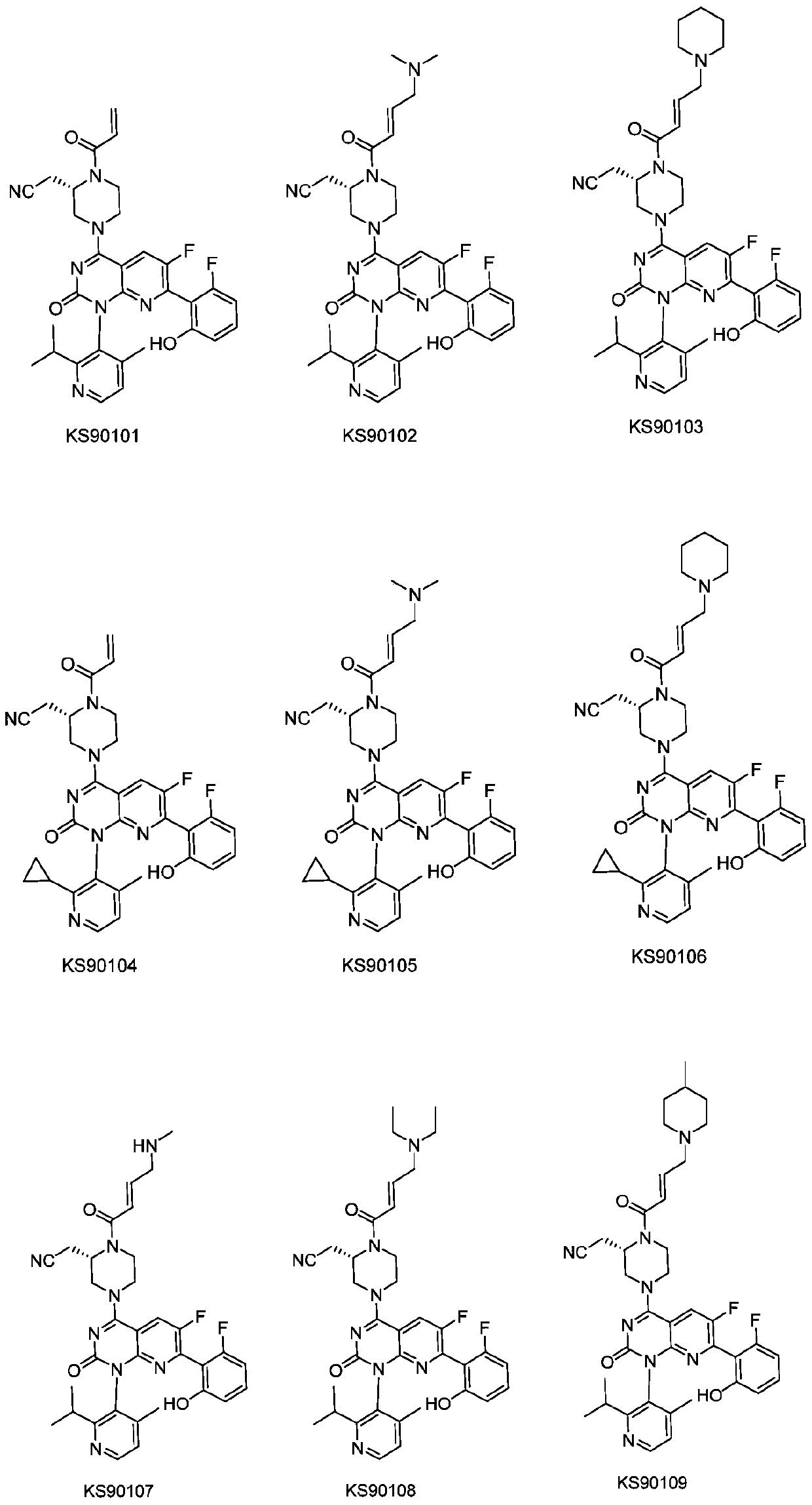 Nitrile methyl piperazine derivative serving as KRAS G12C mutant protein inhibitor and application of nitrile methyl piperazine derivative