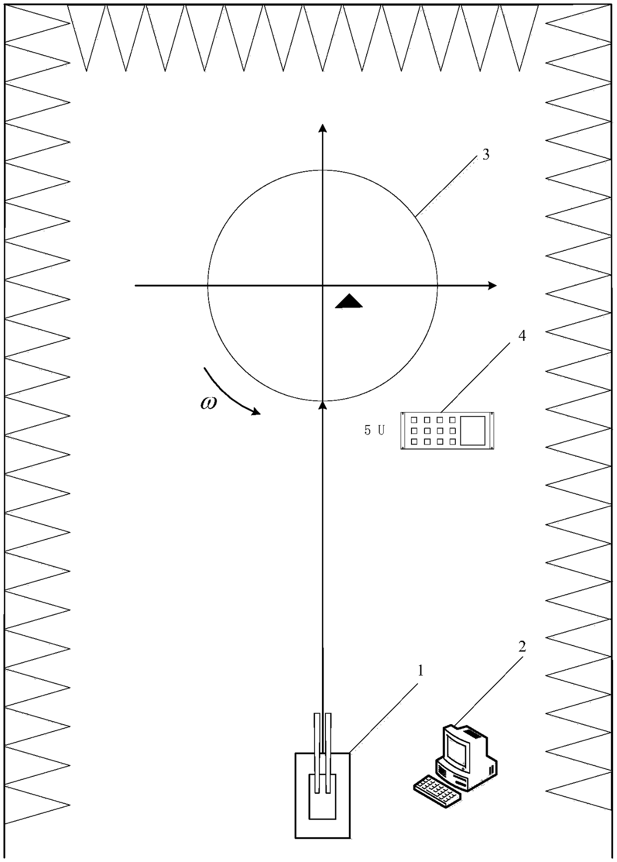 Terahertz radar scattering cross section testing system and radar scattering cross section extraction method