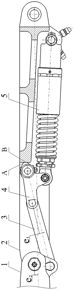 Actuator cylinder for folding stay bar and folding stay bar structure