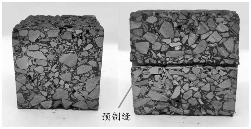 Freeze-thaw oblique shear test method and system for testing water stability of asphalt mixture