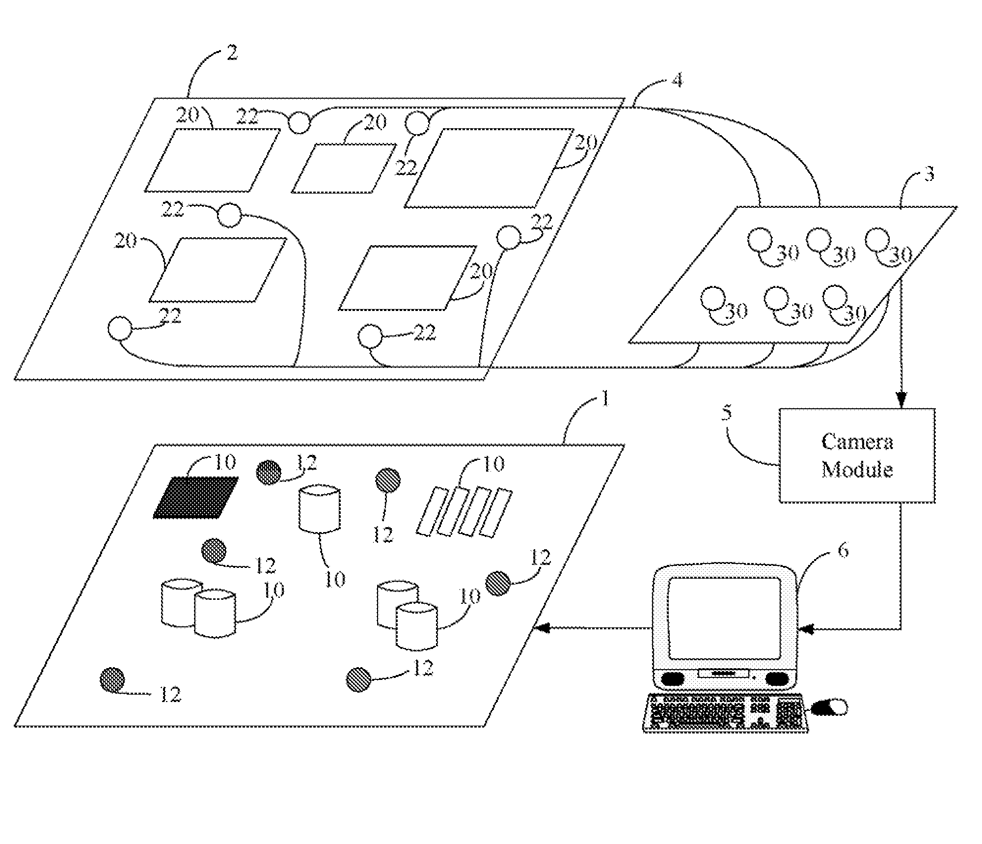 System and method for testing leds on a motherboard