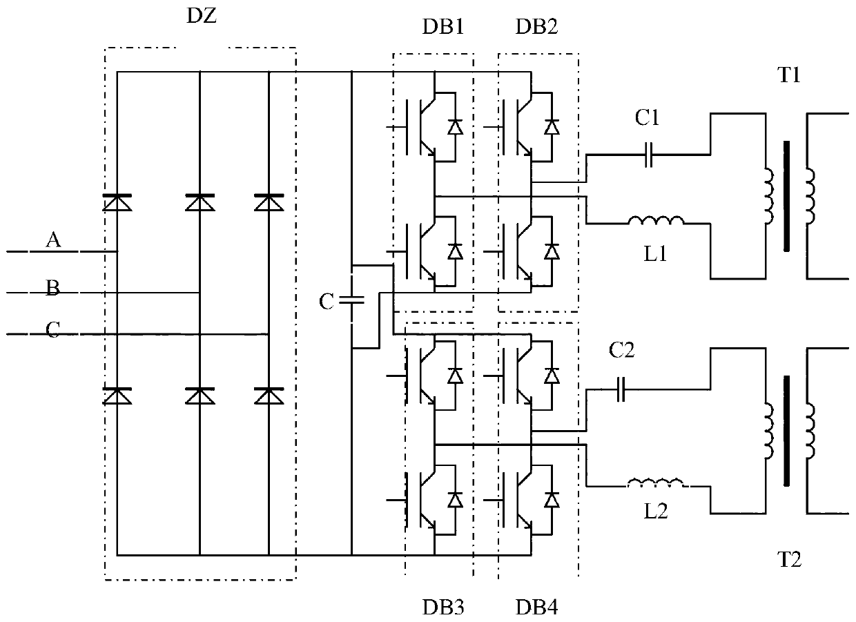 High-voltage double-pulse superposed power supply for electrostatic dust collector