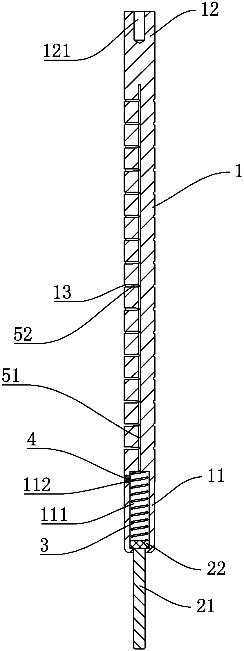 A hot runner protection structure and guide pillars thereof